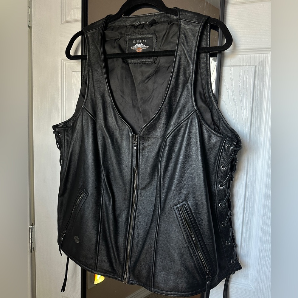 Harley-Davidson Black Leather Vest
